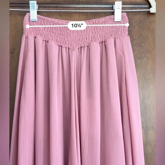 Misa Los Angeles Blush Pink Pilar Wide Leg Pants Women Size XS, S, M - Picture 3 of 11